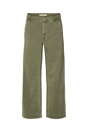 Sabina - Canvas pants I Washed sage