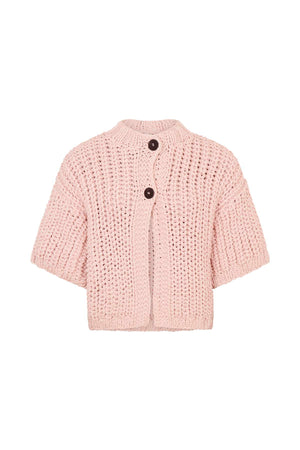 Alice - Rope knit cardigan I Blush