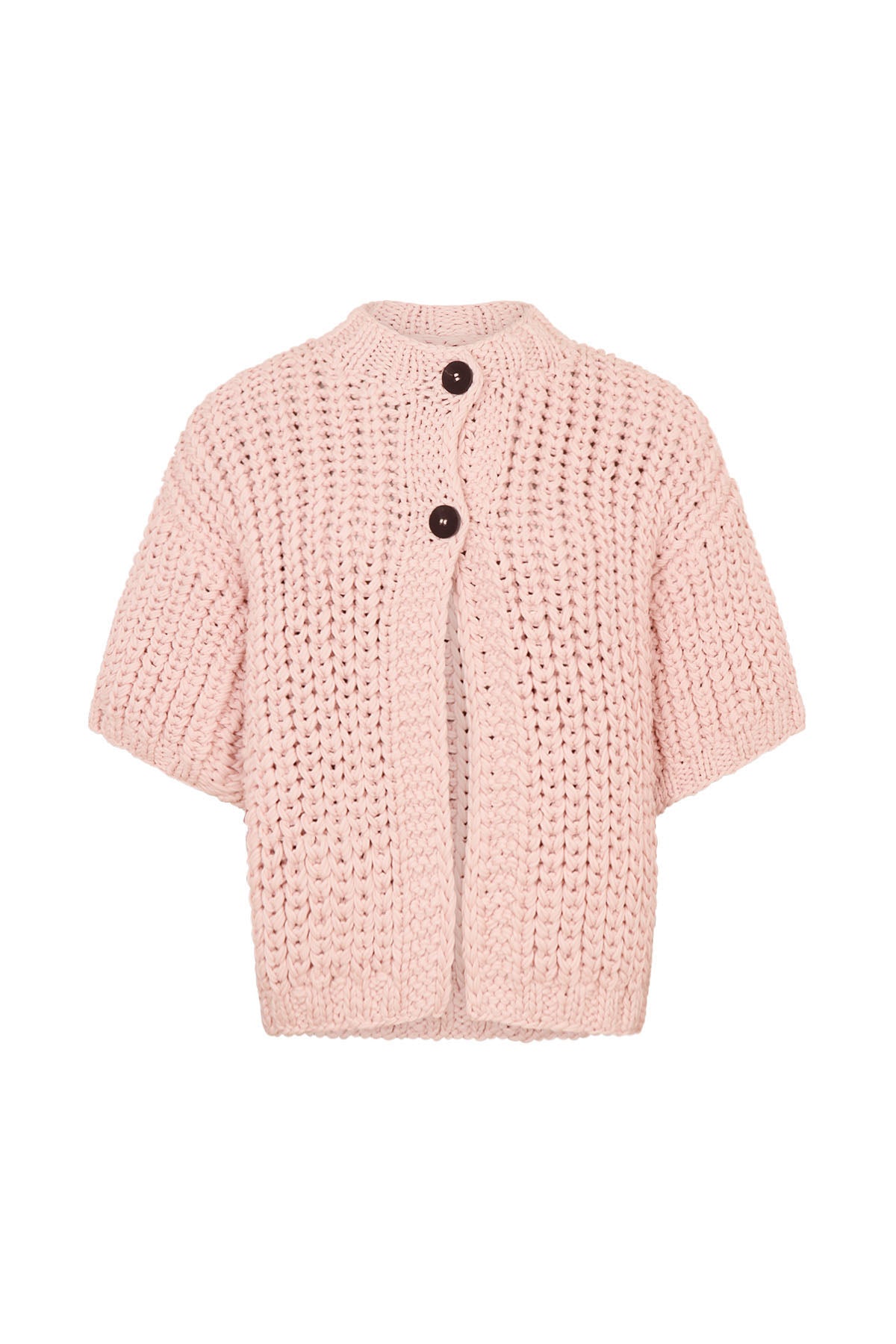 Alice - Rope knit cardigan I Blush