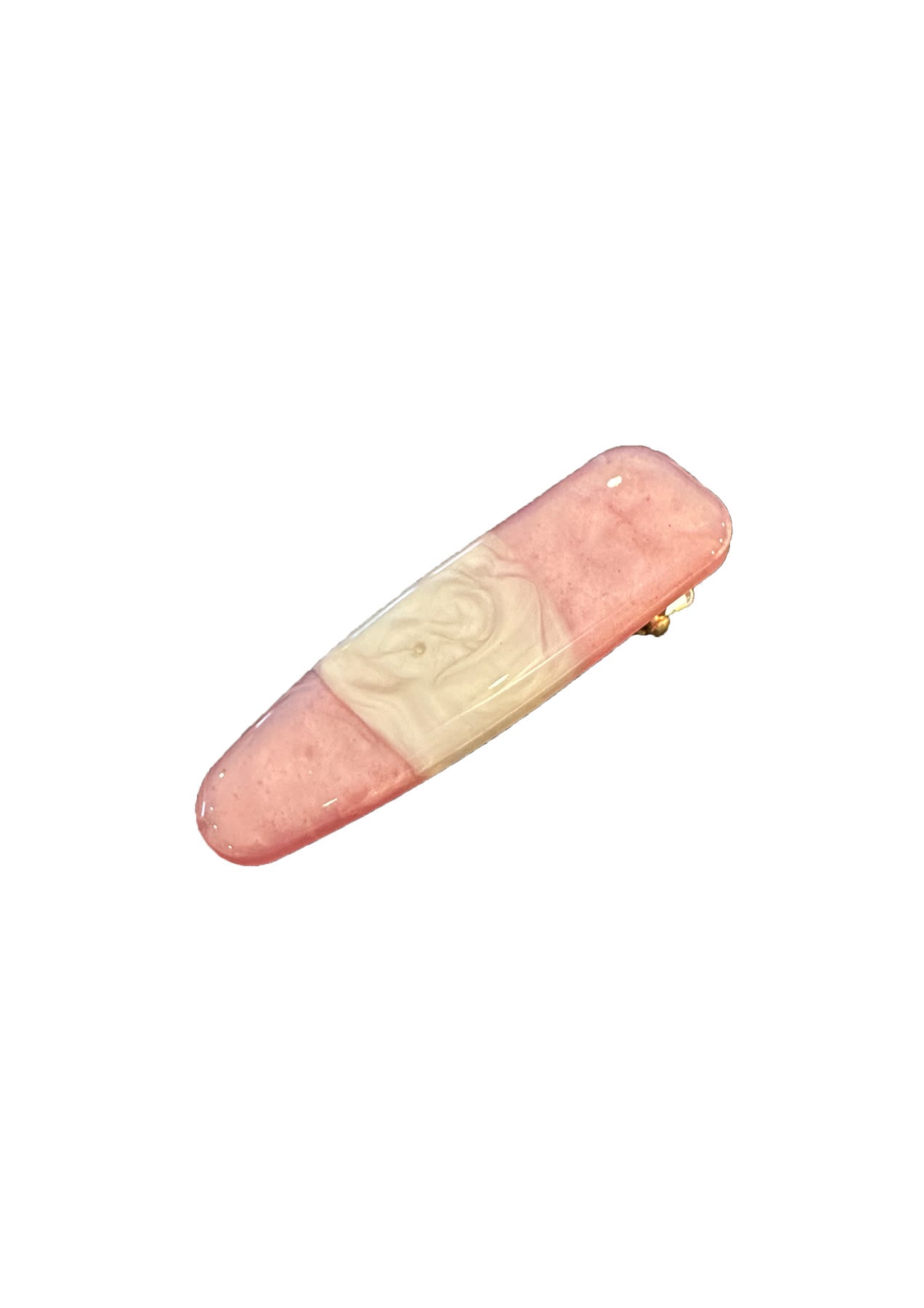 Hair Clip - Zia I Light Pink Stripe